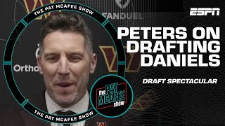 Washingtons Adam Peters explains the process to draft Jayden Daniels  Pat McAfee Draft Spectacular [upl. by Aig568]