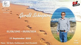 Celebrating the life of Gerald Scheepers [upl. by Ajnin42]