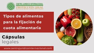 Tipos de alimentos para la fijación de cuota alimentaria [upl. by Josiah966]