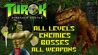 🦖 Turok Dinosaur Hunter REMASTERED  All Weapons  Bosses  Enemies  Levels  PC Walkthrough [upl. by Melgar]