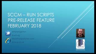 SCCM Run Scripts Feature Demo [upl. by Wynne]