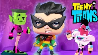 TEEN TITANS GO Figure Celebration with Night Begins To Shine Funko Pop and Teeny Titans [upl. by Anirbak]