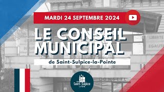 Conseil Municipal du 24 septembre 2024 [upl. by Kerrill]