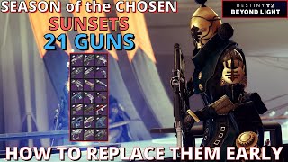 Season of the Chosen Destiny 2 21 Weapons Being Sunset and Suitable Replacements [upl. by Ellac]