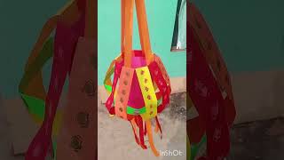 Diwali decoration ideas 💕🕯️ papercraft craft handcraft schoolproject [upl. by Tram]