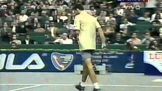 Gustavo Kuerten vs Andre Agassi Final  Masters Cup 2000 [upl. by Yztim]