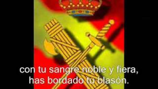 Himno Guardia Civil con letra Anthem of the Civil Guard [upl. by Annig]