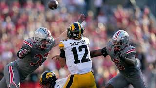 iowa hawkeyes football vs ohio state buckeyes football match player stats [upl. by Anelleh234]