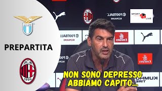 LAZIOMILAN P FONSECA in press conference Sentite cosa ha detto il mister [upl. by Lyrak374]