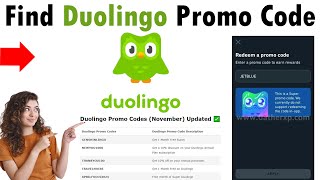 How To Find Duolingo Promo Code 2025 [upl. by Llorre]