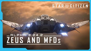 Inside Star Citizen Alpha 3242  Zeus and MFDs [upl. by Elatsyrc]