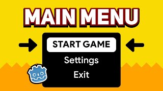 Create MAIN MENU for your Godot game [upl. by Oidacra747]