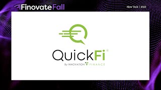 FinovateFall 2023  QuickFi [upl. by Coltin]