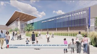 Emporia puts new rec center project on pause after Tyson Holiday Resort closures [upl. by Waxman984]