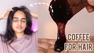 I used COFFEE products on my HAIR  Honest review of mCaffeine coffee haircare range [upl. by Atsed]