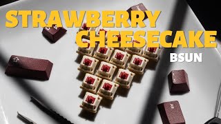 BSUN Strawberry Cheesecake Tactiles  Review and Soundtest [upl. by Alyakcm]