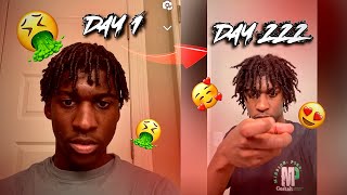 My 7 Month Dreadlock Journey  DAY 1 To Day 222 [upl. by Ahsitul]