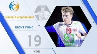 Kristian BJORNSEN NOR  Right Wing  France 2017 AllStar Team [upl. by Rialc619]