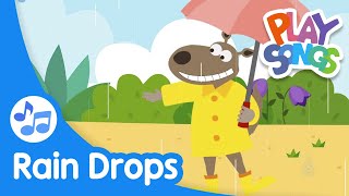 Rain Drops  Nursery Rhymes Songs for Babies  Relaxing Songs for Kids  Playsongs [upl. by Elisee]