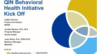 Behavioral Health Initiative Kick Off [upl. by Lemor495]