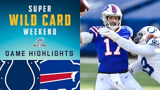 Colts vs Bills Super Wild Card Weekend Highlights  NFL 2020 Playoffs [upl. by Nawat53]