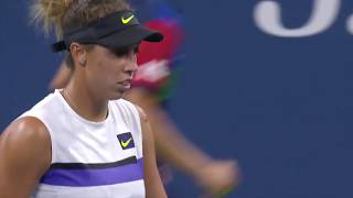 Misaki Doi vs Madison Keys  US Open 2019 R1 Highlights [upl. by Wadesworth]