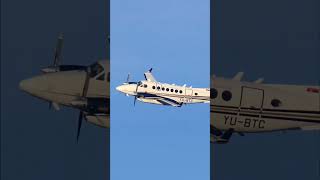 SMATSA Flight Calibration Services Beech King Air 350 Low Pass 🤩 belgradeairport kingair serbia [upl. by Riatsila]