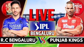 IPL 2024 Live RCB vs PBKS Live Match  IPL Live Score amp Commentary  Bangalore vs Punjab Live Match [upl. by Gio]