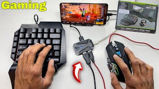 Keyboard or mouse and mix pro converter unboxing and gaming full tutorial [upl. by Nauq]