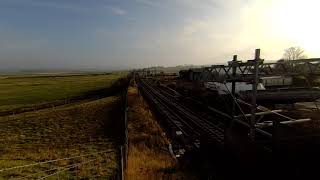 Blue Pullman passes Carstairs south on 20241025 Calf vinise VR180 [upl. by Nottage]