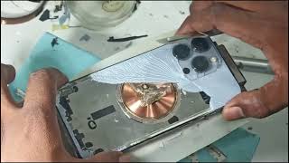 iphone13pro max back glass changing Naidu Tech mobiles [upl. by Odericus]