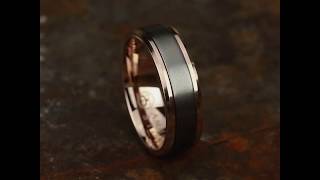 CF467010GTAR  7mm Rose Gold And Tantalum Ring [upl. by Ardnekahs]