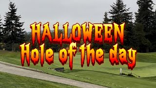 “It’s frickin bats… I love Halloween” spooky golf holeoftheday [upl. by Natek]