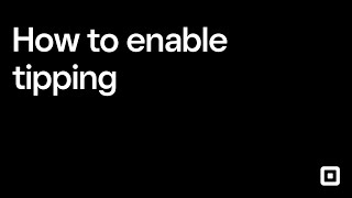How to Enable Tipping  Square for Retail Tutorial [upl. by Fasano869]