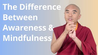 The Difference between Awareness and Mindfulness with Yongey Mingyur Rinpoche [upl. by Candie]