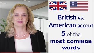 British vs American Accent  Differences  5 Most Common Words  Accurate English [upl. by Kolk]