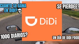 PRIMER VIDEO UN DÍA EN DIDI FOOD ¿CUÁNTO SE GANA  SE RECOMIENDA  SE GANA MUCHO [upl. by Collier]