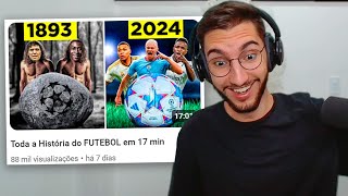 Toda a História do FUTEBOL em 17 min [upl. by Rosario372]