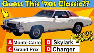 Guess These 1970s Classic Cars Can You Get All 20 Right [upl. by Aneeram846]