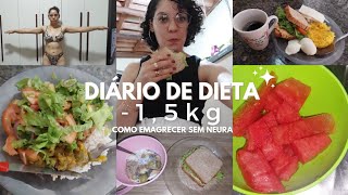 DIÁRIO DE DIETA 💕 EMAGRECER COM SAÚDE 🚀 Dicas e o que estou fazendo pra ter RESULTADOS  EP 01 [upl. by Rick]