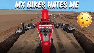 I RODE A DIRT BIKE AND THINGS DID NOT GO AS PLANNED MX BIKES [upl. by Neelasor36]