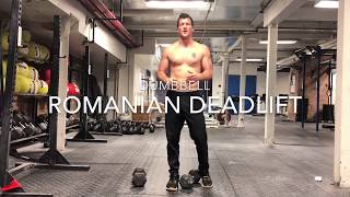 How To  Dumbbell Romanian Deadlifts RDLs [upl. by Spada]