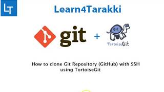 How to clone Git Repository GitHub with SSH using TortoiseGit [upl. by Mcneely796]