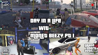 DAY IN A LIFE WITH MONET BEEZY FT TraeFlocka GTA RP fivem gta5 gtarp [upl. by Noland441]