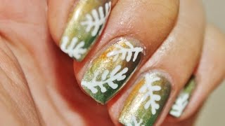 Easy Fall Nail Art Using a Toothpick [upl. by Marcellus]