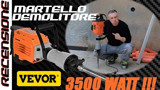 Non lo vuoi mettere in cameretta un DEMOLITORE da 3500 watt  RECENSIONE Vevor martello [upl. by Fidelas]