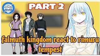 falmuth kingdom react to rimuru tempest part2  Gacha Reaction [upl. by Ytsim222]