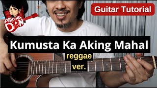 Kumusta Ka Aking Mahal Reggae guitar lesson  easy guitar tutorial for beginners [upl. by Ahsirpac]