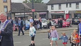 Mourne District LOL No 6 12th July Evening Parade 2024 [upl. by Ydderf984]