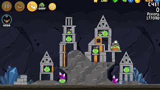 Angry Birds Classic Mine and Dine Mighty Eagle 100 All levels player00713 [upl. by Ennairak]